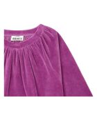 Robe courte en coton mélangé Neyla rose fuschia