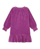 Robe courte en coton mélangé Neyla rose fuschia