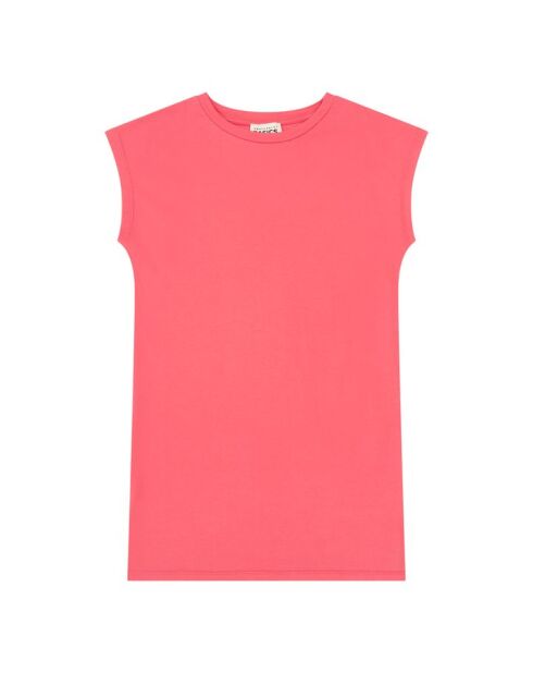 Abito lungo Joy coral in cotone