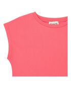 Abito lungo Joy coral in cotone