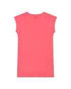 Abito lungo Joy coral in cotone