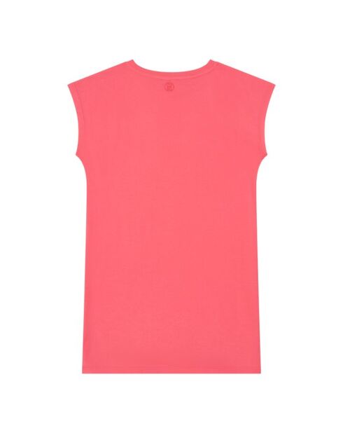 Robe longue en coton Joy corail