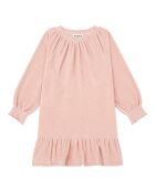 Robe courte en coton mélangé Neyla rose poudré