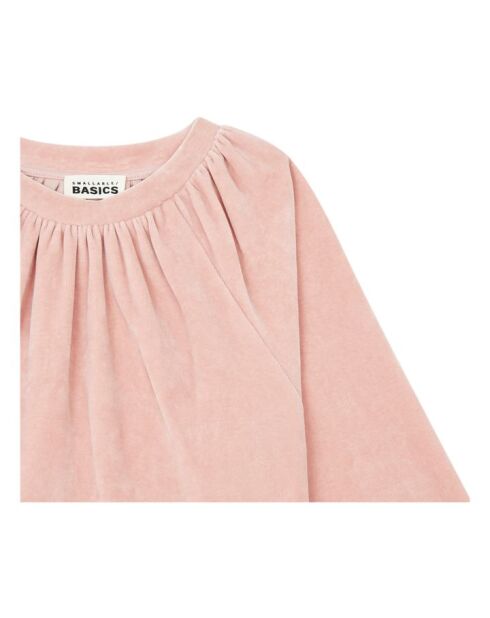 Abito corto Neyla in misto cotone rosa cipria