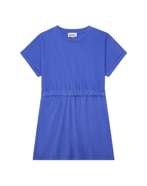 Abito corto Britta in cotone blu