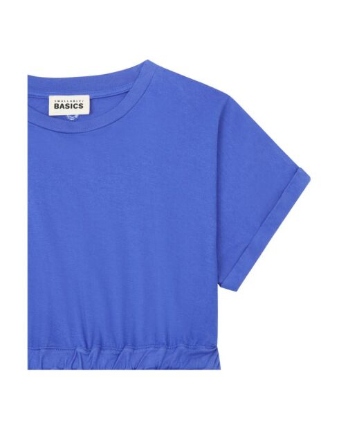 Abito corto Britta in cotone blu