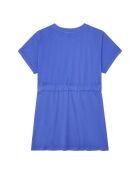 Robe courte en coton Britta bleue