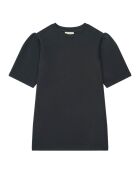 Robe courte en coton Selena noir