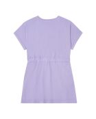 Vestido corto Britta de algodón lavanda