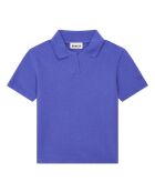 Polo manche courte en coton Pablo bleu