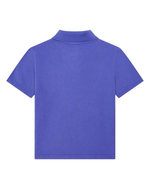 Polo manche courte en coton Pablo bleu