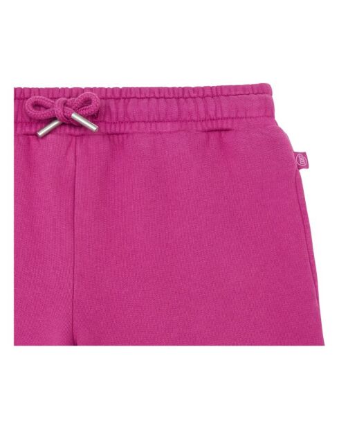 Pantaloni da jogging Mona magenta in cotone