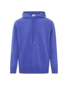 Indigoblauwe hoodie van biologisch katoen