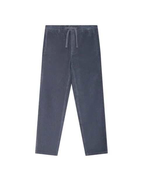 Pantalones de algodón elástico gris antracita
