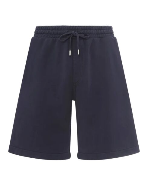 Pantalones cortos de forro polar de algodón orgánico azul marino