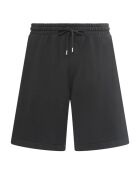 Pantalones cortos negros de forro polar de algodón orgánico