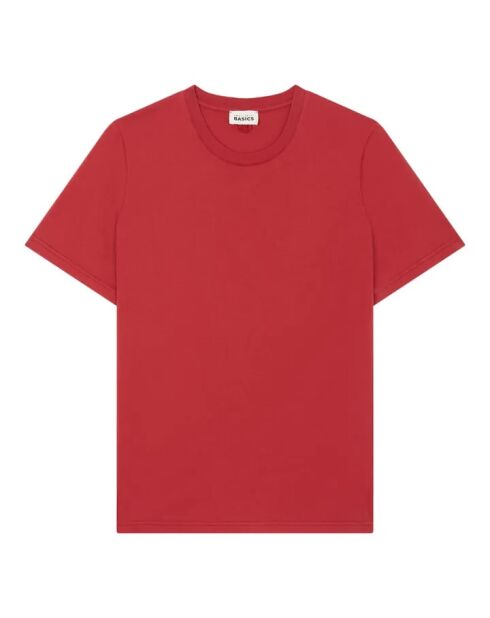 Camiseta Pedro de algodón orgánico rojo cereza