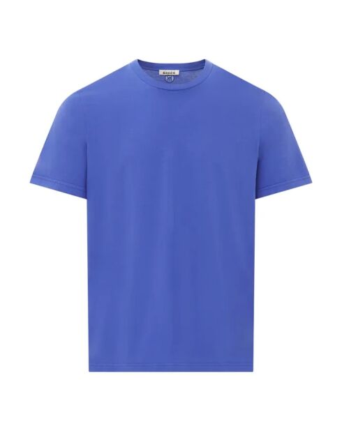 Camiseta azul de algodón orgánico