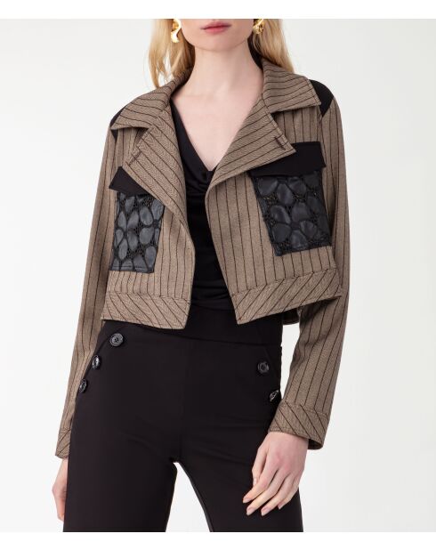 Veste Norelle chevron lurex