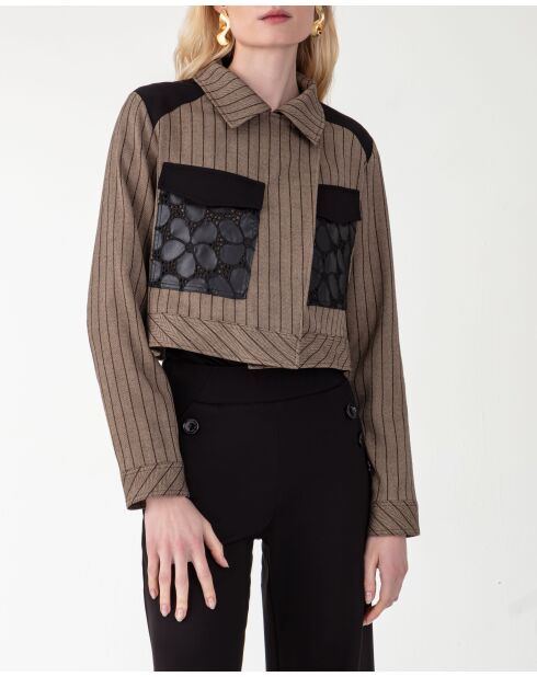 Veste Norelle chevron lurex