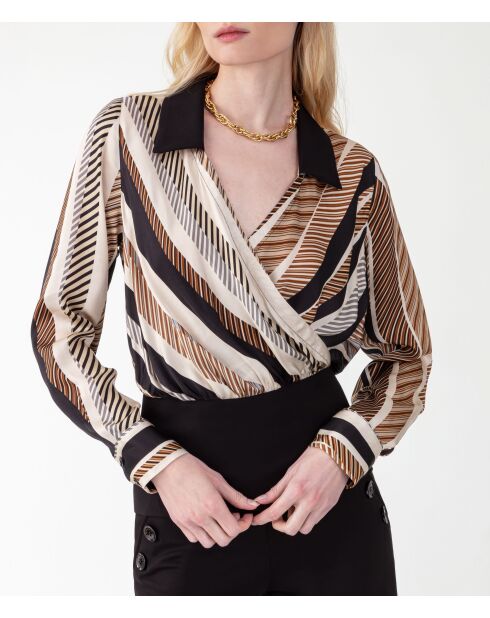 Blouse Briony rayure graphique