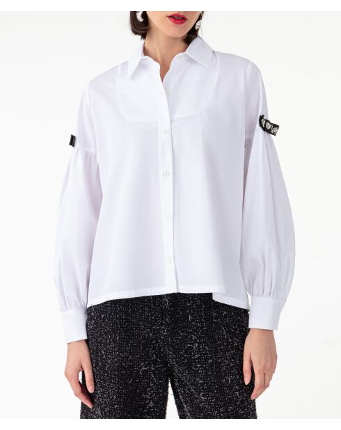 Chemise en coton Erisa blanche