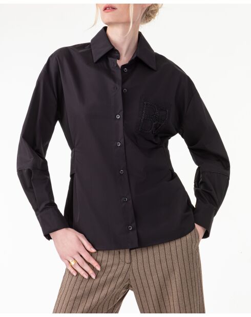 Chemise en coton Miranda noire