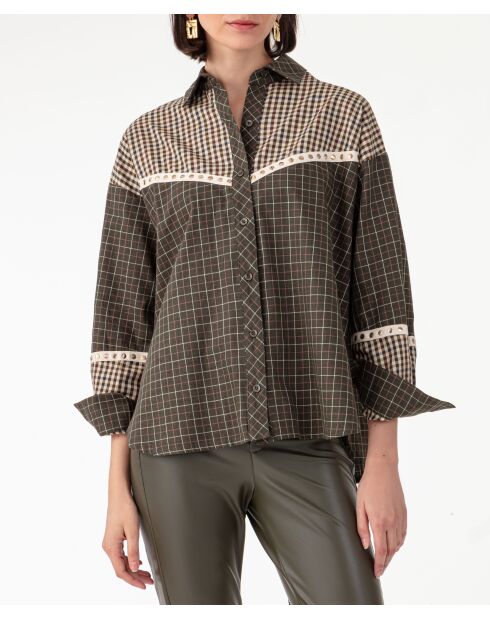 Chemise en coton Minoa carreaux vichy