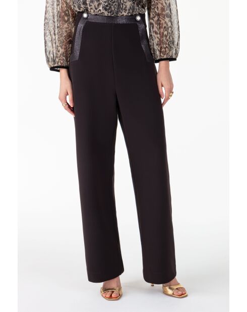 Pantalon Ezekiel noir/lame