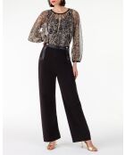 Pantalon Ezekiel noir/lame