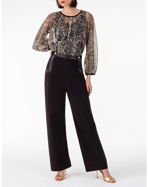 Pantalon Ezekiel noir/lame