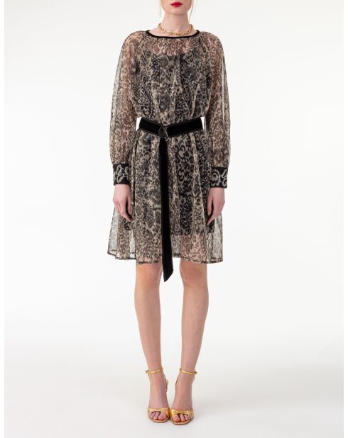 Robe Petra cachemire dore