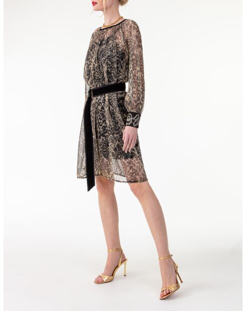 Robe Petra cachemire dore
