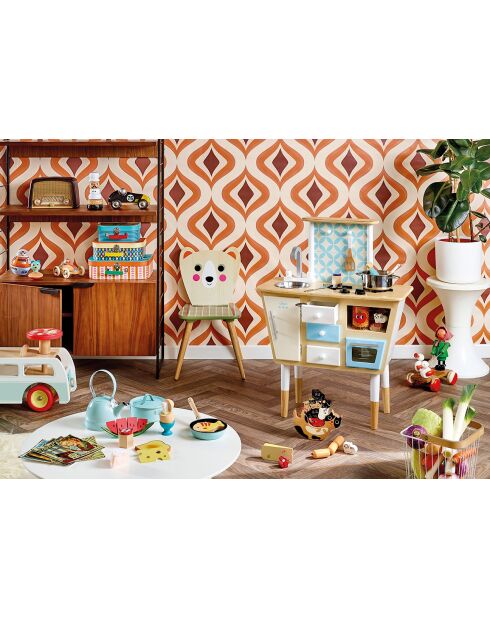 Roadster vintage bois naturel - 2 ans et +