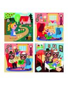 4 puzzle Goldilocks - Ingela P.Arrhenius multicolore - 2 anni e +