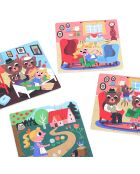 4 puzzle Goldilocks - Ingela P.Arrhenius multicolore - 2 anni e +