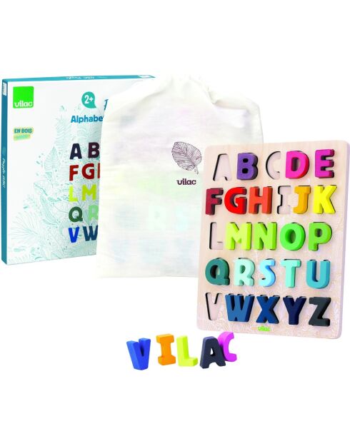 Puzzle ABC Alphabet à encastrer Sous la Canopée multicolore - 2 ans et +