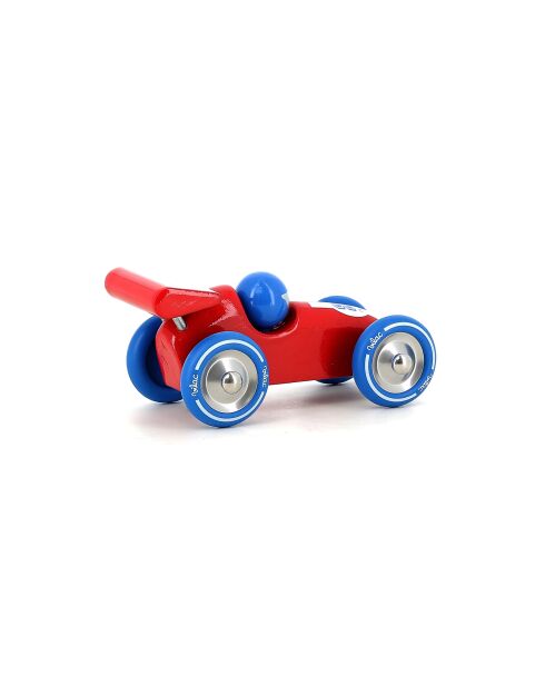 Voiture de course rouge/bleu - 18 mois