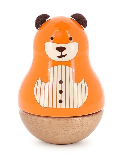Boîte à musique Marcel l'ours orange - 1 an et +
