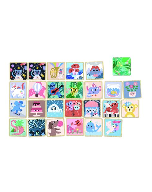 Mémo imagier multicolores - Michelle Carlslund - 2 ans et +