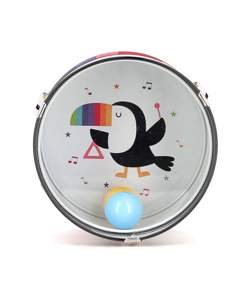 Tambour en métal Arc-en-ciel - Andy Westface multicolore - 3 ans et +