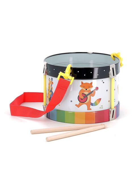 Tambour en métal Arc-en-ciel - Andy Westface multicolore - 3 ans et +