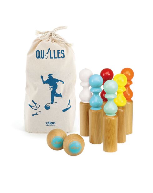 6 veelkleurige retro kegels - 5 jaar en +