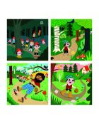 4 puzzle Little Thumb - Ingela P.Arrhenius green - 2 anni e +