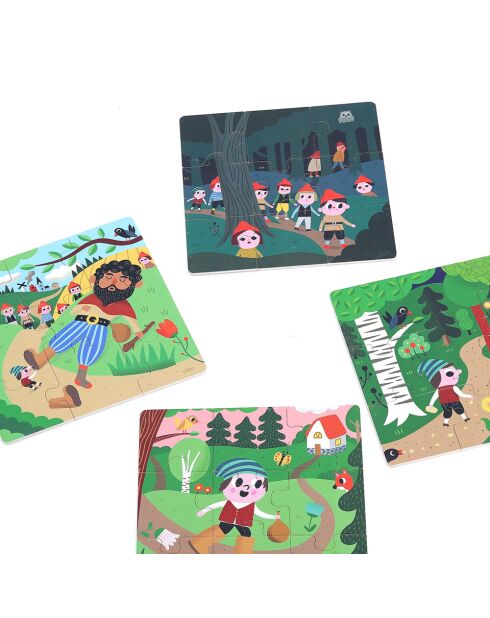 4 Little Thumb-puzzels - Ingela P.Arrhenius groen - 2 jaar en +