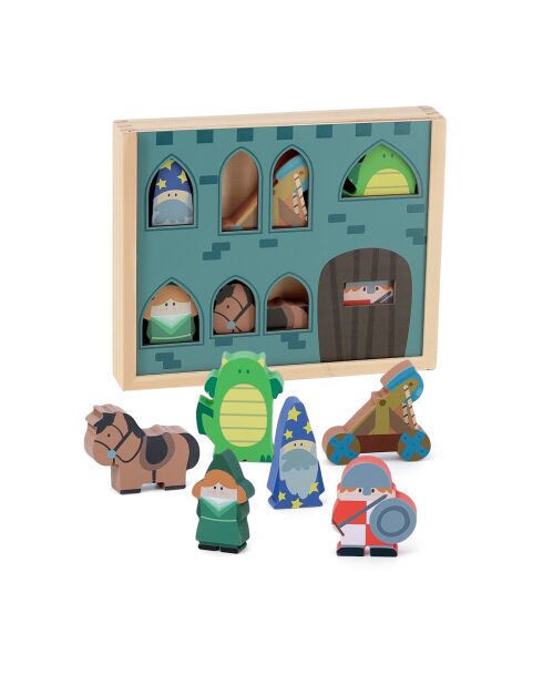 Mes histoires en bois Château fort multicolore - 3 ans et +