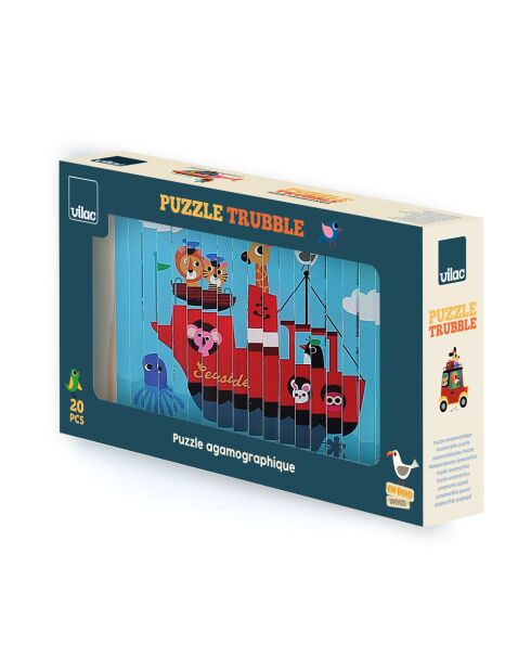 Puzzel Trubble Transport - Ingela P.Arrhenius hemelsblauw - 5 jaar en +