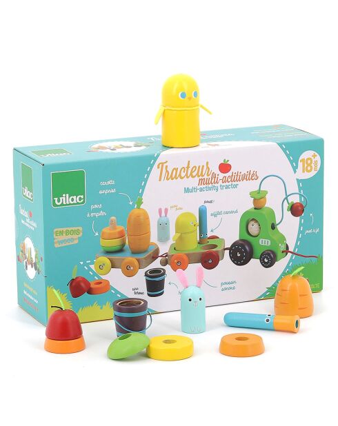 Tracteur multi-activités - Jour de récolte multicolore - 18 mois