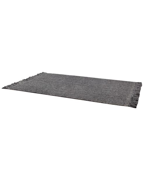 Kulti grijs wollen vloerkleed - 120x170 cm