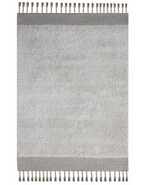 Alfombra Wigan de lana marfil/beige - 190x290 cm
